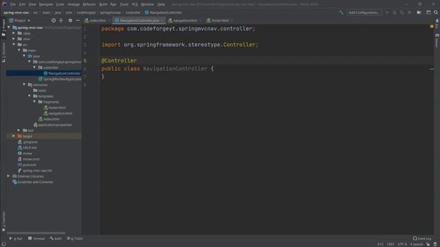 Java Spring Boot - Spring Web MVC - Navigation - Setting Active Tab - Thymleaf Fragments - Bootstra смотреть онлайн