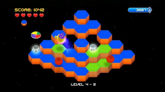 Q*bert Rebooted: Level 4, 2208 points смотреть онлайн