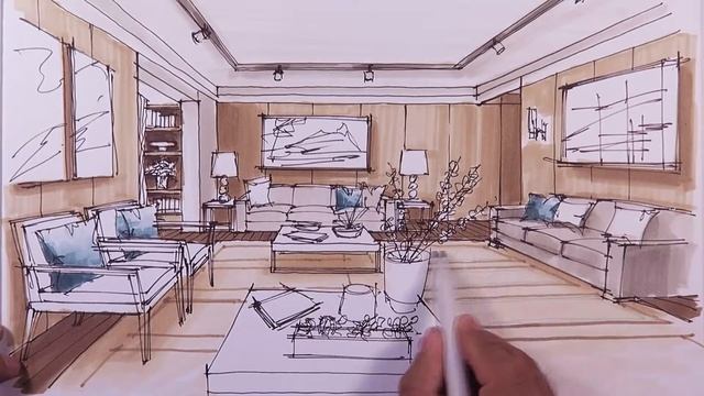 how to sketch interior design 1 смотреть онлайн