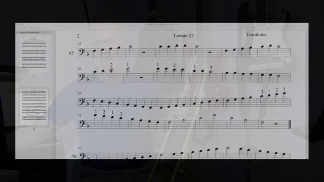 Trombone Lesson 25 - The Key of F смотреть онлайн