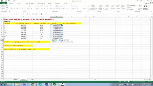 how to convert weight percent to atomic percent fast using Excel смотреть онлайн