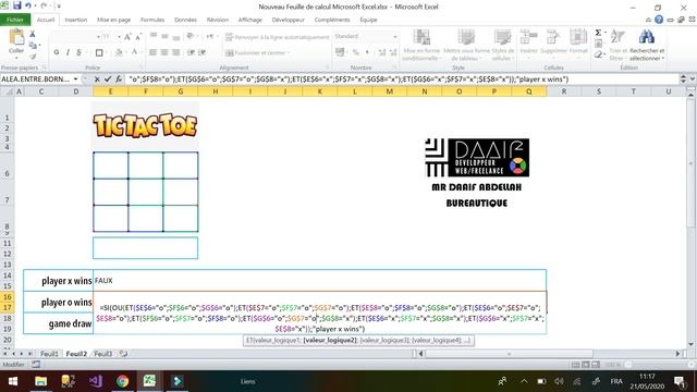 CRÉER UN JEU SUR EXCEL | TIC TAC TOE смотреть онлайн