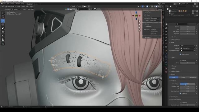 Blender 3.2 - Cyberpunk style girl - Time-lapse l FlyCat смотреть онлайн