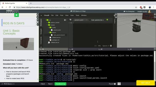 [ROS in 5 mins] 053 - How to load params on the Parameter Server смотреть онлайн