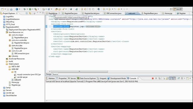 Java Registration application using Servlet, MVC and MySQL смотреть онлайн