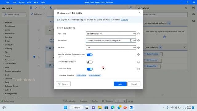 Windows 11 Power Automate Excel Part 1 | Launch Excel | Techstarch смотреть онлайн
