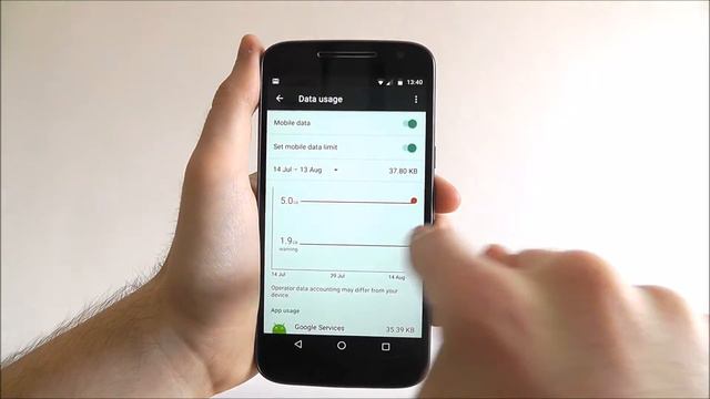 How To Set A Mobile Data Limit - Moto G4 смотреть онлайн
