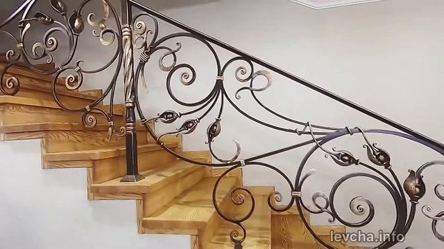 Кованые перила на лестницу "Эмилия" смотреть онлайн