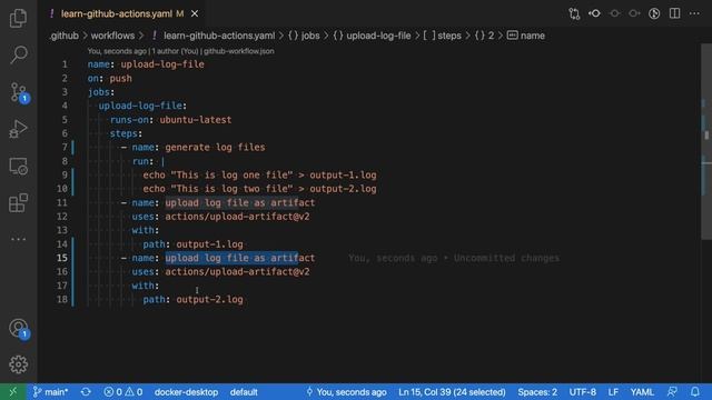 Part 3.3.3 - Essential Features | GitHub Artifacts | Uploading noname Artifacts | Retention Period смотреть онлайн