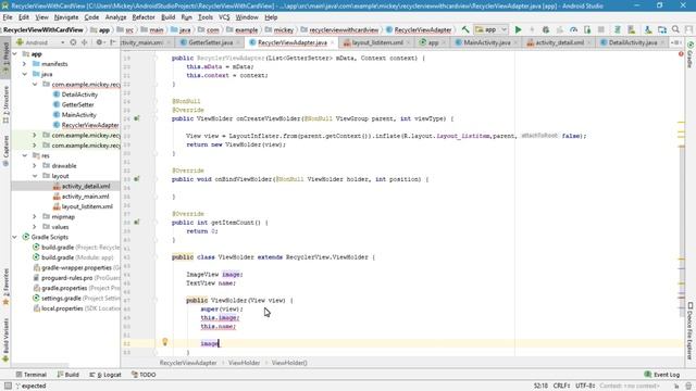 How to Create a Horizontal RecyclerView with CardView in Android Studio смотреть онлайн