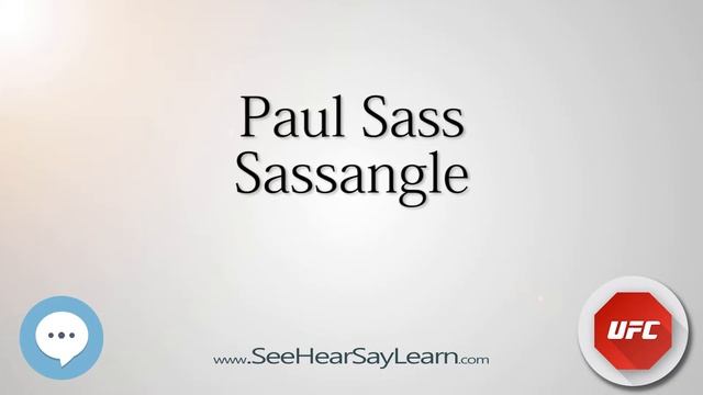 Paul Sass UFC Fighter s Nicknames ? смотреть онлайн
