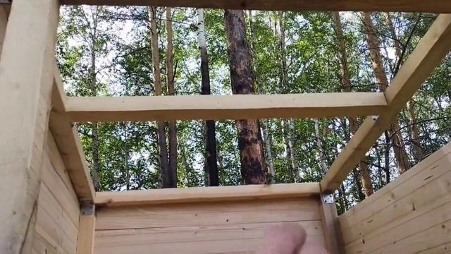 Дачный туалет своими руками.Подробное описание.Вагонка(2 часть.Заключительная) смотреть онлайн