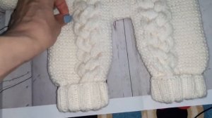 Детский комбинезон //мишка// спицами от 0 до 3 месяцев