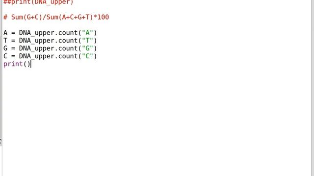 Python3 for bioinformatics 1 : GC content from raw entry смотреть онлайн