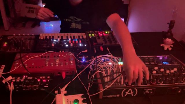 a mini DAWless jam set w/ Minibrute2S & Microfreak & TD-3 & Rhythm Wolf & NTS-1 смотреть онлайн