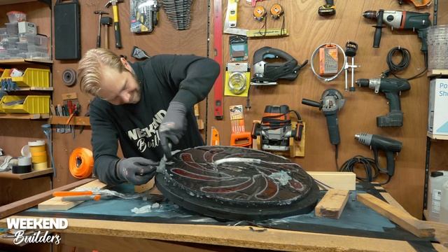 EPOXY LAVA TABLE ?THIS THING IS REALLY HEAVY ?? | EPOXY | DIY | смотреть онлайн