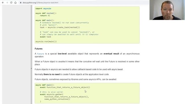 Python Basics Tutorial Asyncio Awaitables смотреть онлайн