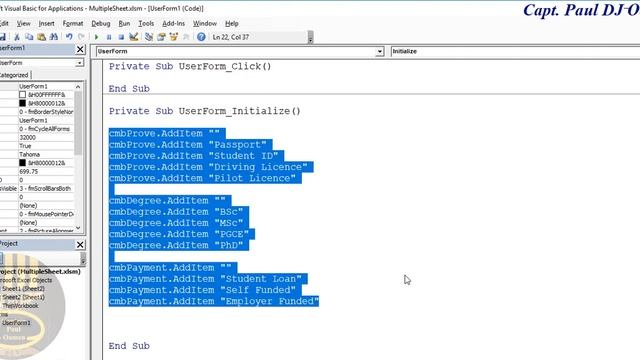 How to Transfer Data from a UserForm into Multiple Worksheet in Excel VBA смотреть онлайн