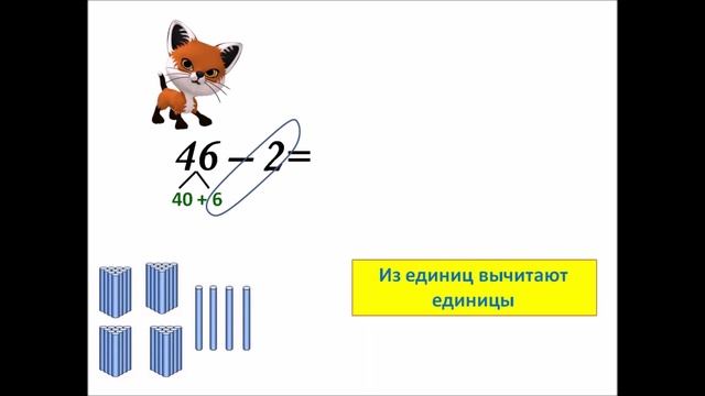Вычитание вида: 36 -2, 36 -20 смотреть онлайн