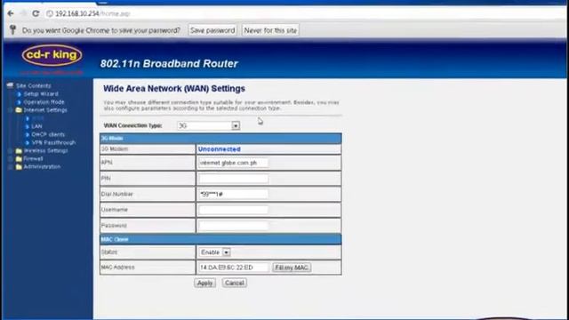 Procedure on how to configure WR NET 008 LO router in Windows 7 using Globe Postpaid Broadband Kit смотреть онлайн