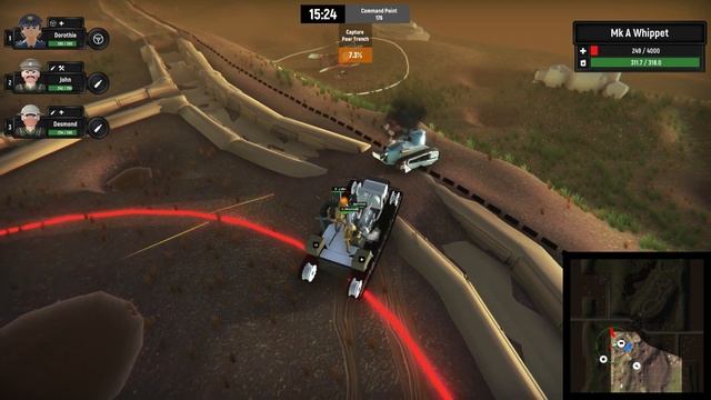 Commanding the NEW WHIPPET Tank in Armored Battle Crew смотреть онлайн