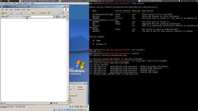 MS14-064 OLE CODE Execution In WIN XP смотреть онлайн