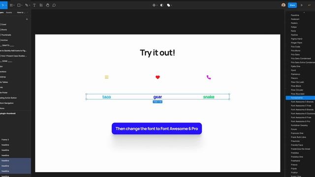 How to Quickly Add Icons to Figma with Font Awesome | Add Icons and Logos to Figma Tutorial смотреть онлайн