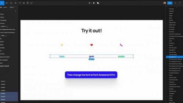 How to Quickly Add Icons to Figma with Font Awesome | Add Icons and Logos to Figma Tutorial