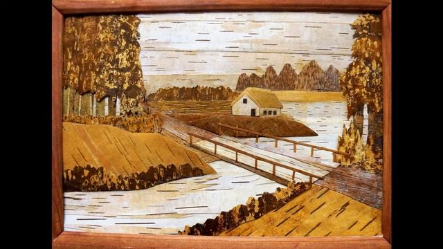 Картины из бересты - Урок № 14 (Часть 1) смотреть онлайн