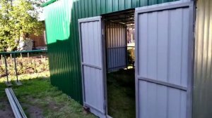 Сарай из профильной трубы