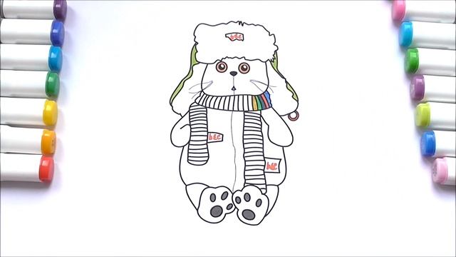 Раскраска Для Детей Кот Басик Раскраска Как Рисовать Кота Рисуем Раскраски смотреть онлайн