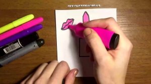 Как рисовать красивую розовую ГУБНУЮ ПОМАДУ