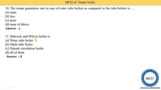 MCQ of Steam Boiler - Part 1 - MCQ of BME смотреть онлайн