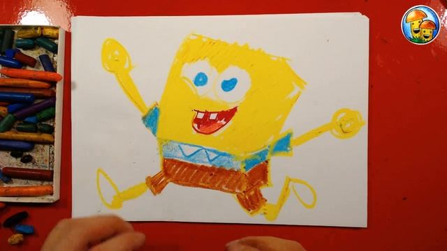 Как нарисовать СПАНЧ БОБА очень просто смотреть онлайн