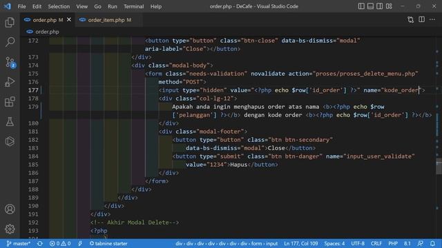 Membuat Aplikasi Pemesanan Cafe Berbasis Web Part 23 - Membuat View, Edit dan Hapus Order смотреть онлайн
