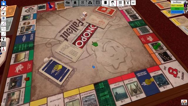 Играем в Tabletop Simulator (Монополия) #1 (Вспоминали правила первые 20 минут.)