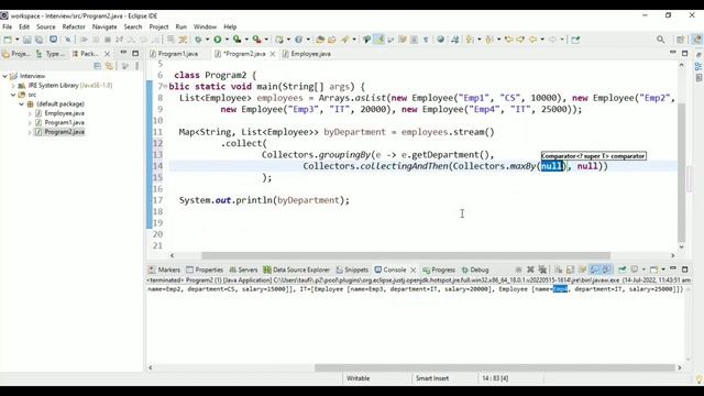 Java 8 Find Highest Paid Employee From Department | Parallel and Sequential Streams смотреть онлайн