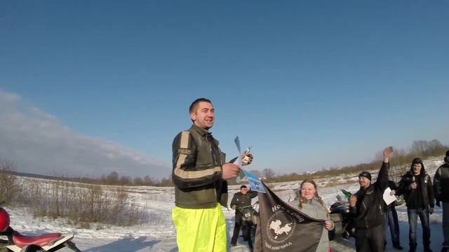 Зимние мотогонки 2015 Урал Днепр Питбайк TTR смотреть онлайн