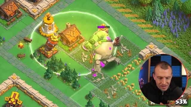 Maxed Mountain Golem Gameplay (Clash of Clans) смотреть онлайн