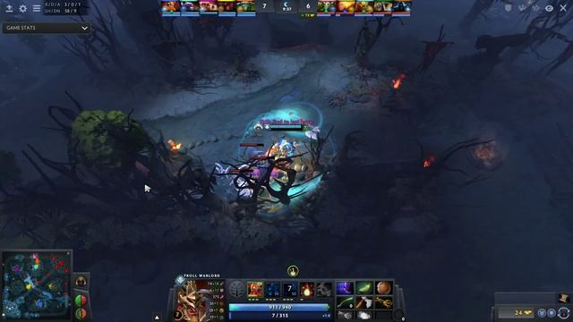 BananaSlamJamma (Rank 59) plays Troll Warlord Dota 2 Full Game смотреть онлайн