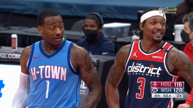 All Love Between John Wall and Bradley Beal After Rockets-Wizards Game смотреть онлайн