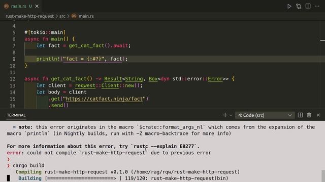 How to make http GET requests to an API | Rust Language смотреть онлайн