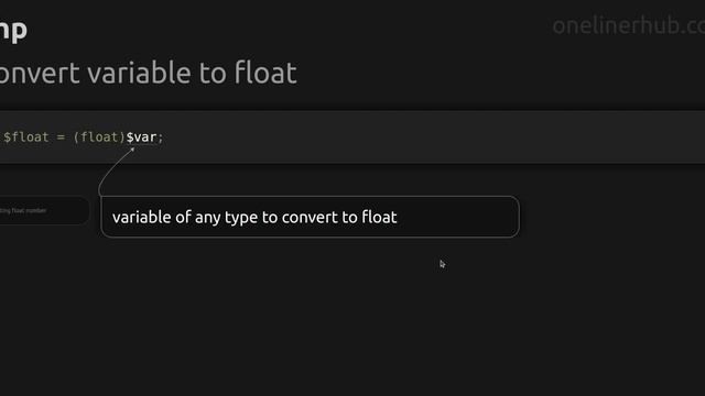 Convert variable to float смотреть онлайн