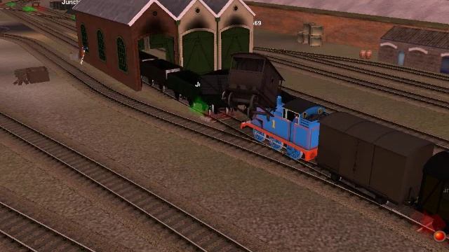 Thomas crashes with Percys trucks in Trainz Simulator 2010 Engeneers Edition смотреть онлайн