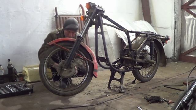 Разборка мотоцикла Jawa 638/ Dismantling The Motorcycle Jawa 638