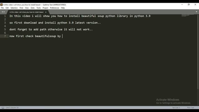 How To Install Beautiful Soup In Python 3.9 (Windows 10) смотреть онлайн