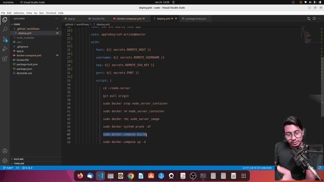 Deploying a Node.js Application with Docker | PART III смотреть онлайн