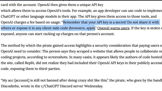 WARNING: Leaked OpenAI API Keys смотреть онлайн