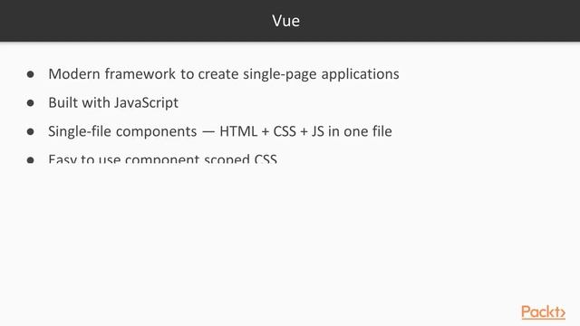 JS Choice Made Easy–Angular v. React v. Vue: Getting Started with Vue.js| packtpub.com смотреть онлайн