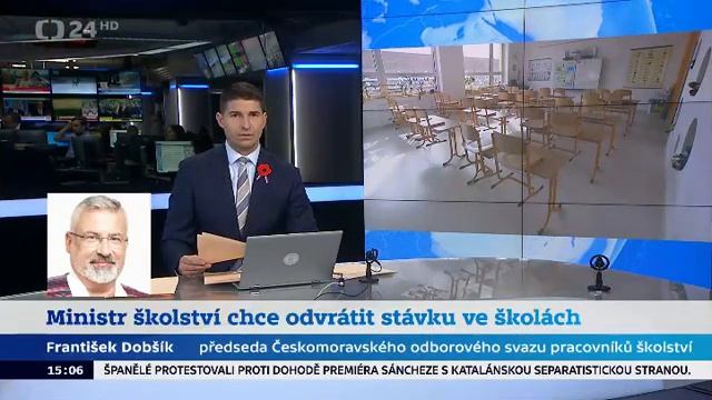 Ministr školství se pokusí odvrátit stávku ve školách - ČT24 смотреть онлайн